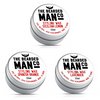 3 x 15g Tin Combo Moustache Wax