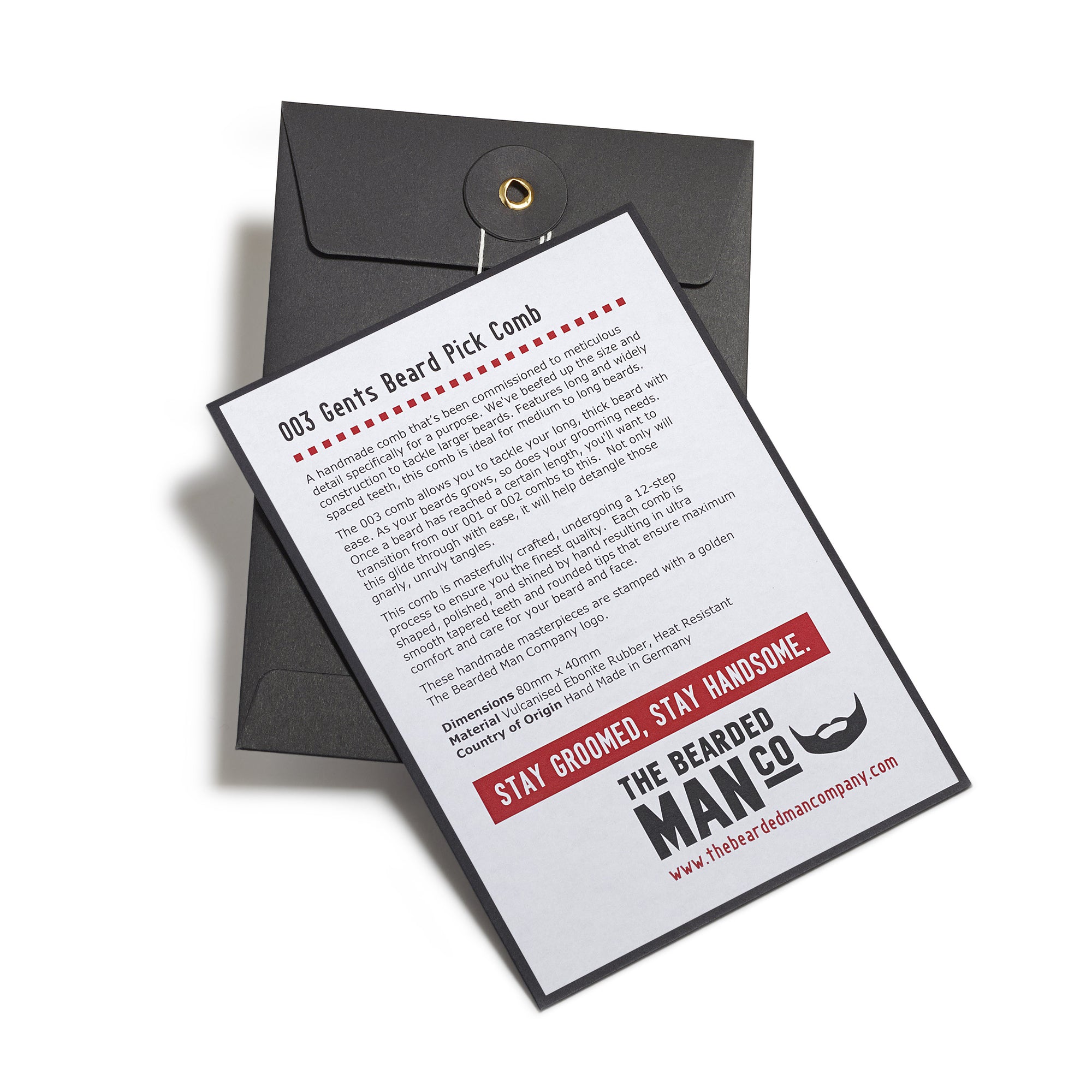 003 The Bearded Man Company Gents Beard Pick Comb