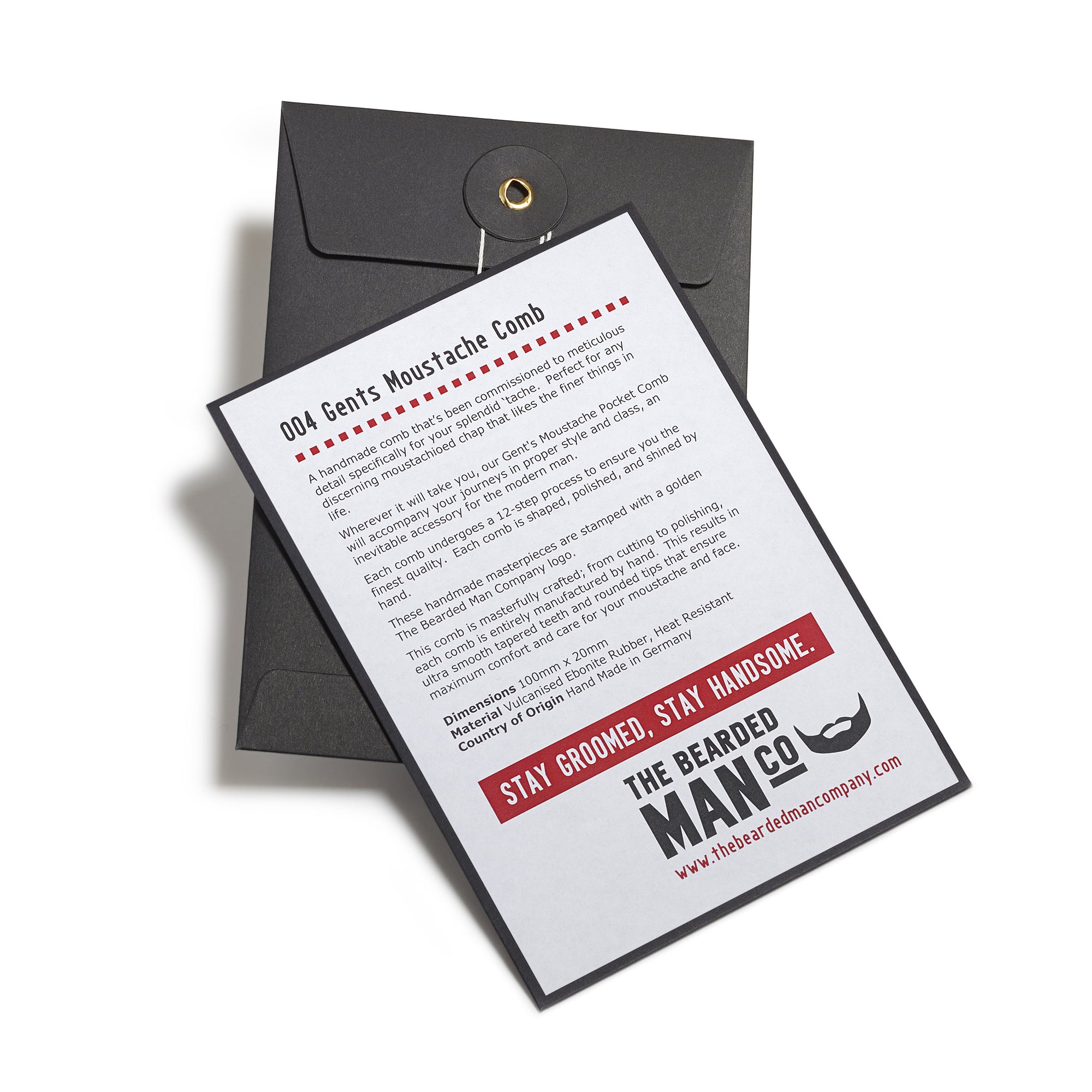 004 The Bearded Man Company Moustache Comb