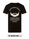 BLACK - The Bearded Man Company With Great Beard T-Shirt