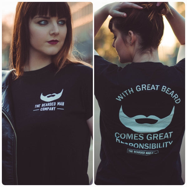 BLACK - The Bearded Man Company With Great Beard T-Shirt