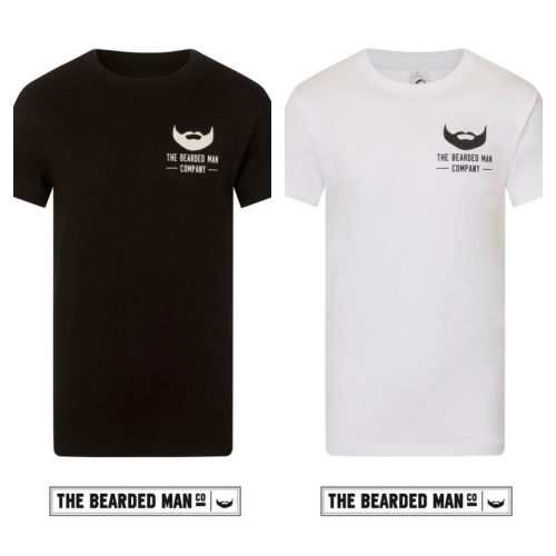 WHITE - The Bearded Man Company With Great Beard T-shirt